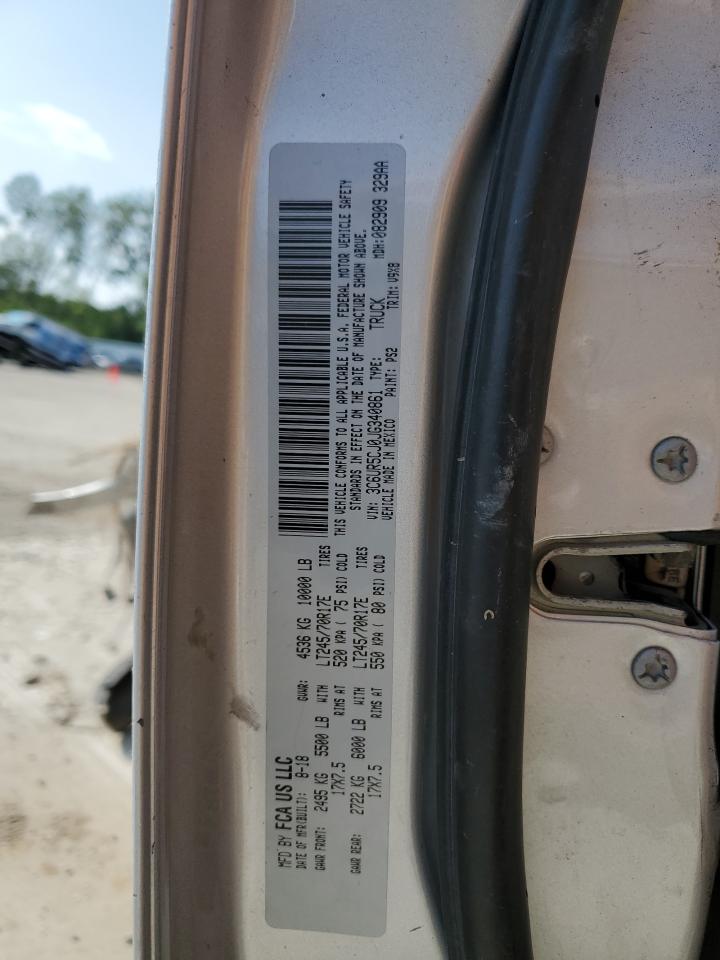 2018 Ram 2500 St VIN: 3C6UR5CJ0JG340861 Lot: 64956024