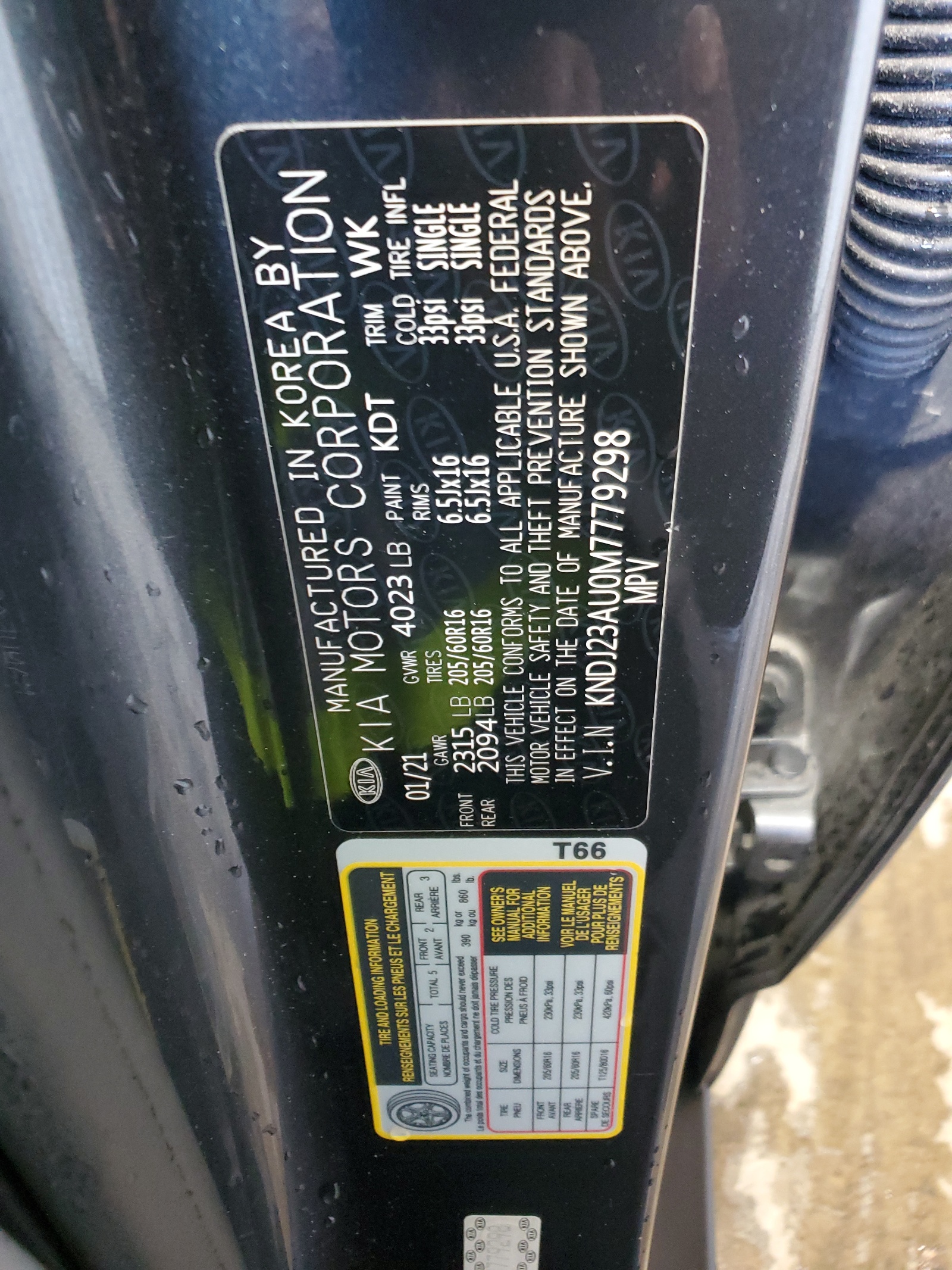 KNDJ23AU0M7779298 2021 Kia Soul Lx