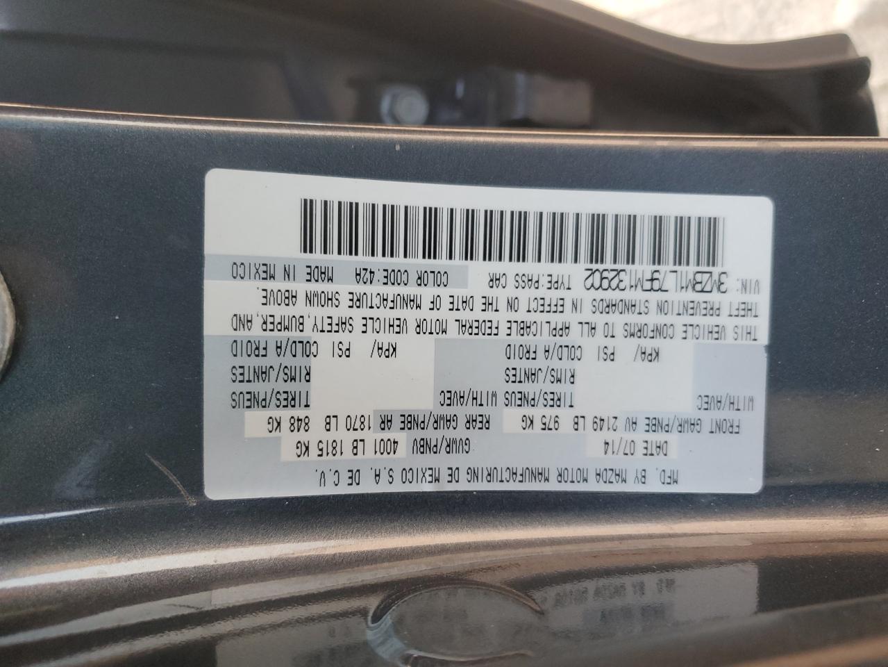 2015 Mazda 3 Touring VIN: 3MZBM1L79FM132902 Lot: 66023884