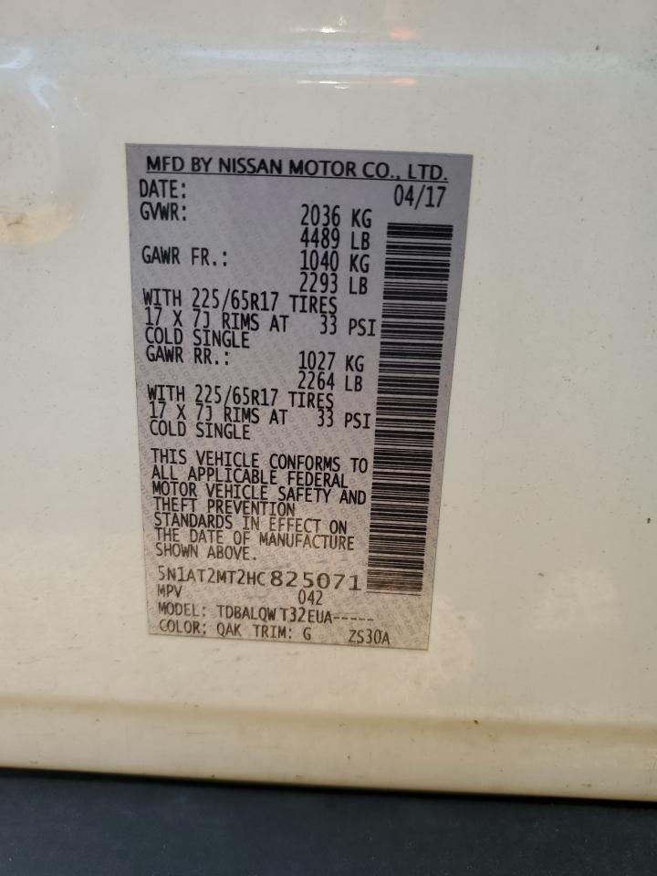 5N1AT2MT2HC825071 2017 NISSAN ROGUE - Image 12