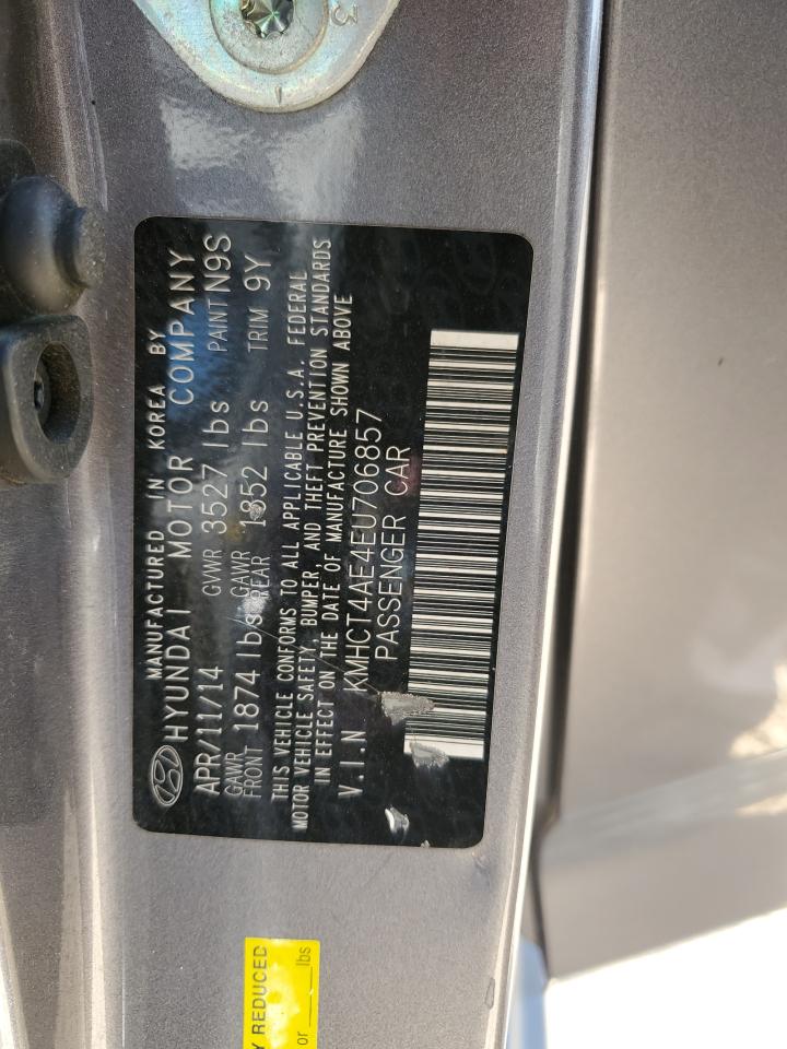 KMHCT4AE4EU706857 2014 Hyundai Accent Gls