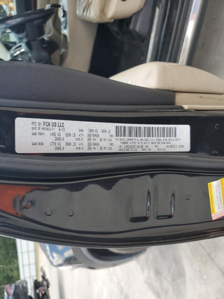 2015 Dodge Durango Citadel VIN: 1C4RDHEGXFC120198 Lot: 68151164