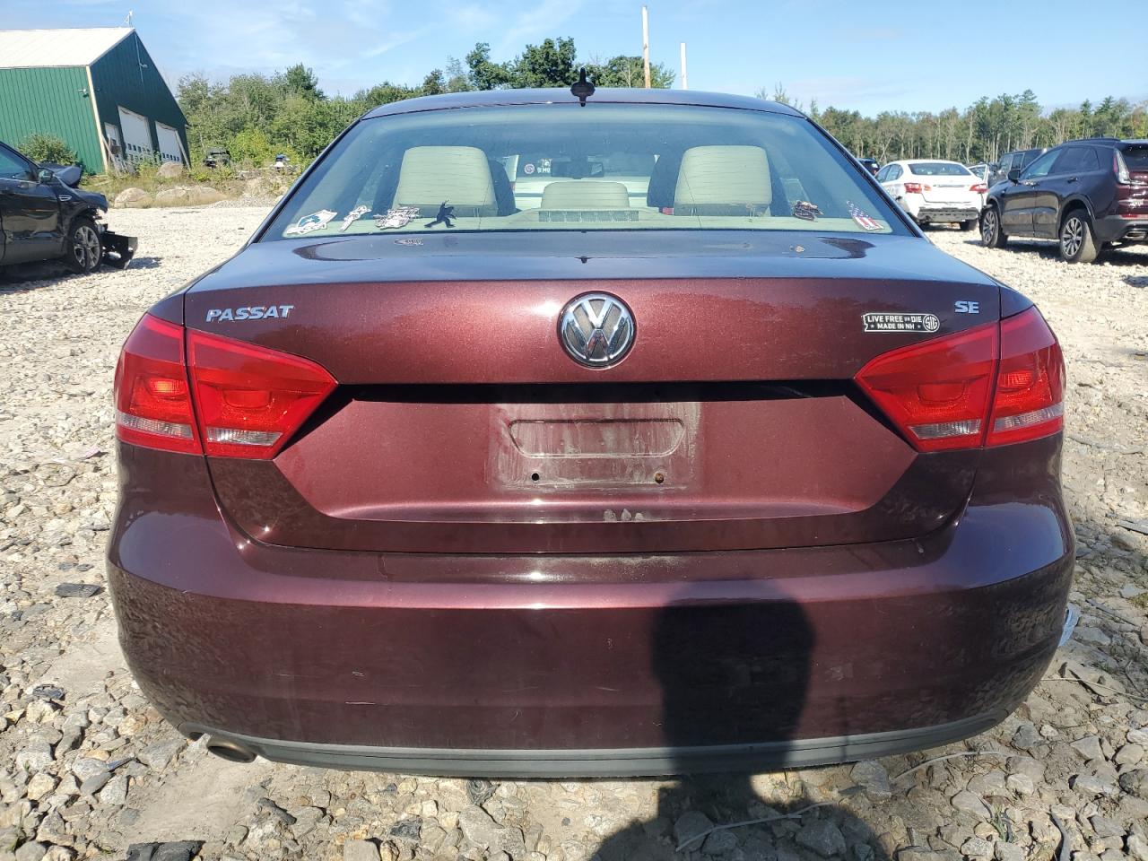 2012 Volkswagen Passat Se VIN: 1VWBP7A36CC086520 Lot: 69456864