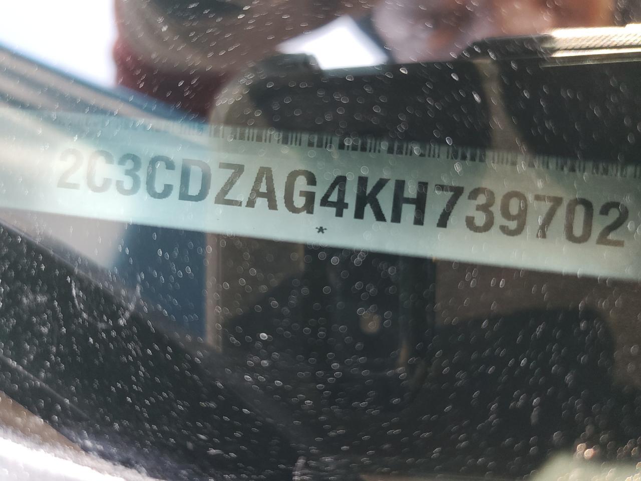 2019 Dodge Challenger Sxt VIN: 2C3CDZAG4KH739702 Lot: 66554324