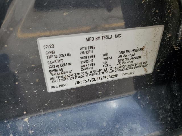 7SAYGDEE9PF695295 Tesla Model Y  12