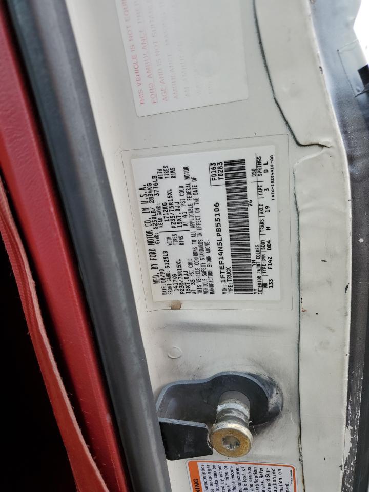 1990 Ford F150 VIN: 1FTEF14N5LPB55106 Lot: 65131524