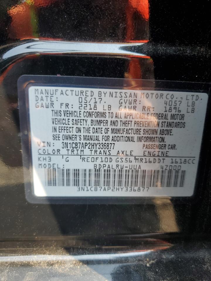 3N1CB7AP2HY336877 2017 Nissan Sentra Sr Turbo