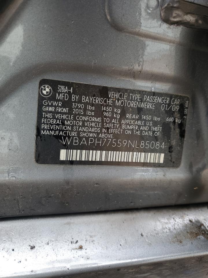 2009 BMW 328 I VIN: WBAPH77559NL85084 Lot: 66424524