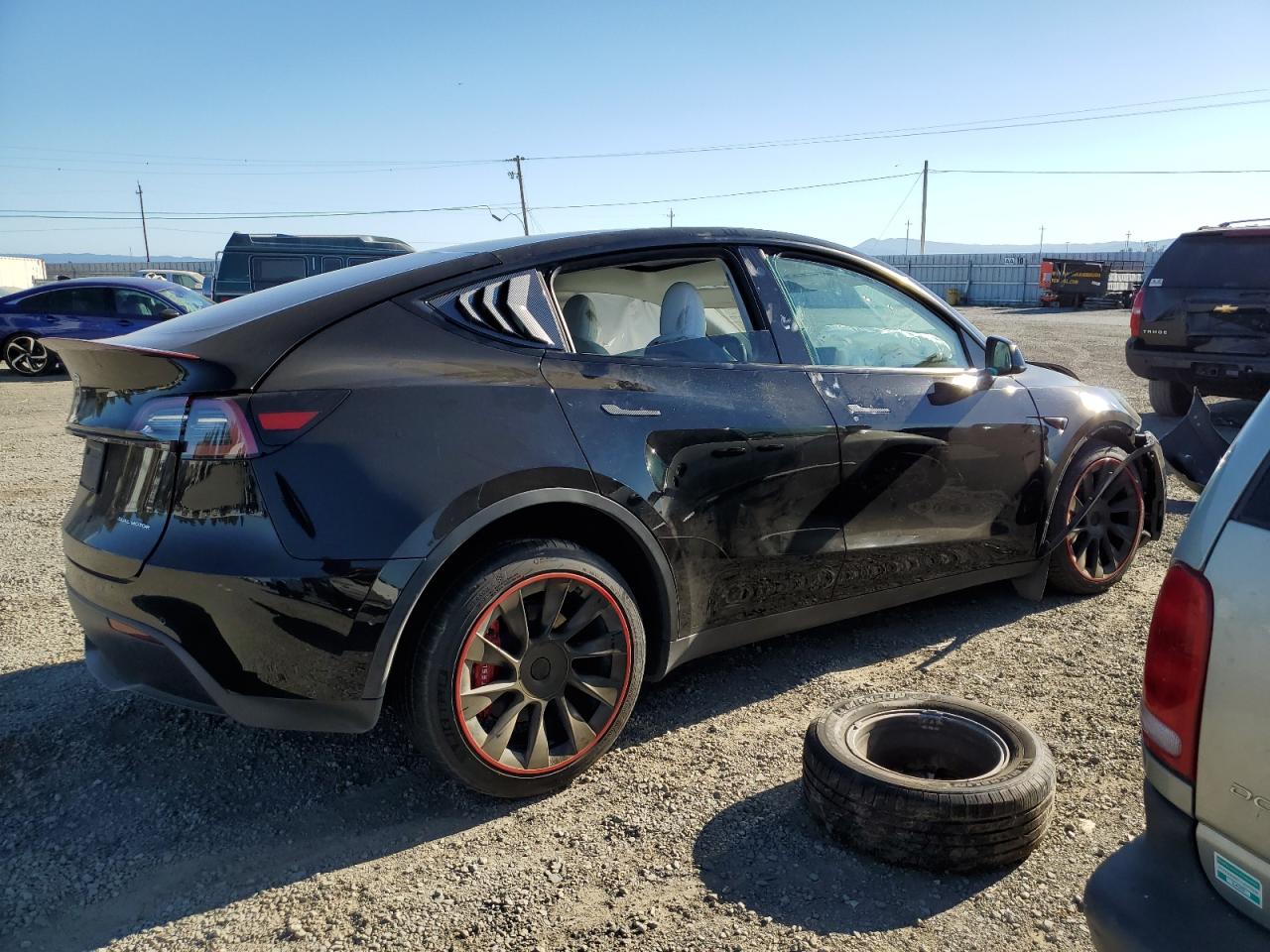 VIN 5YJYGDEE4MF152168 2021 TESLA MODEL Y no.3