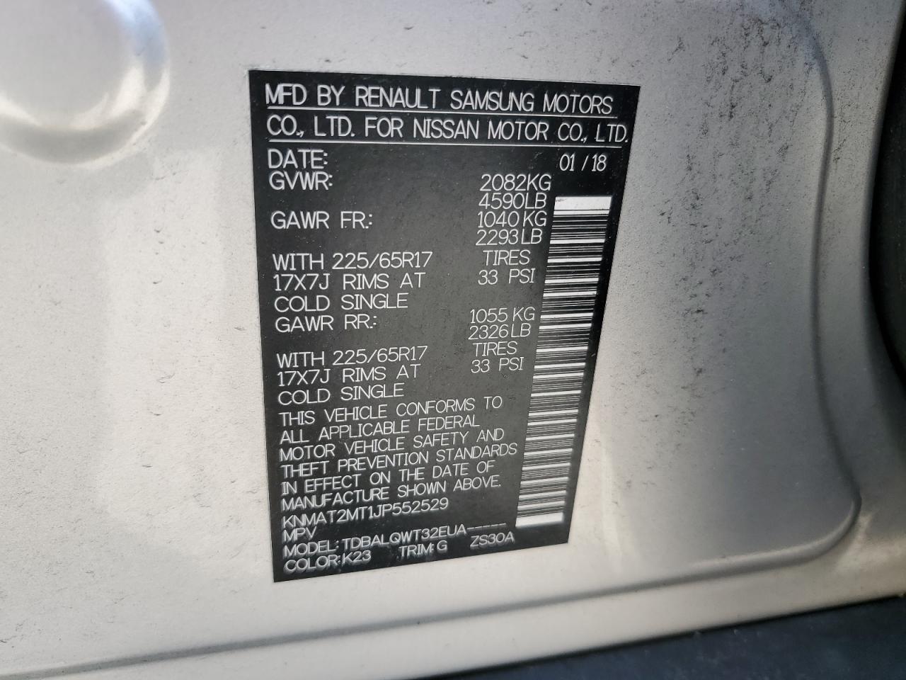 KNMAT2MT1JP552529 2018 NISSAN ROGUE - Image 13