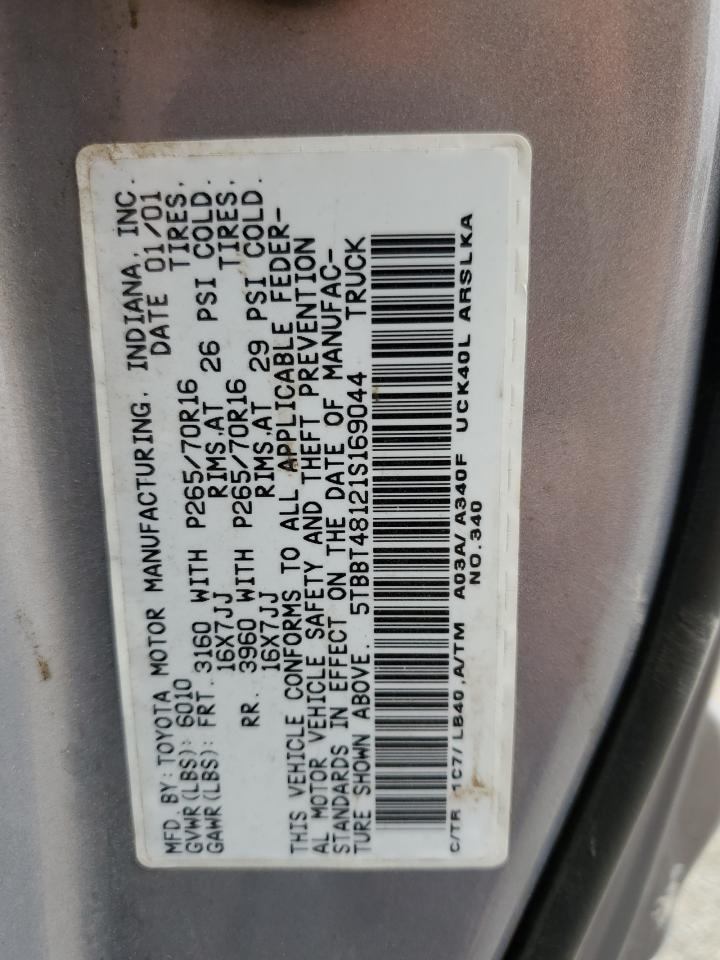 5TBBT48121S169044 2001 Toyota Tundra Access Cab Limited