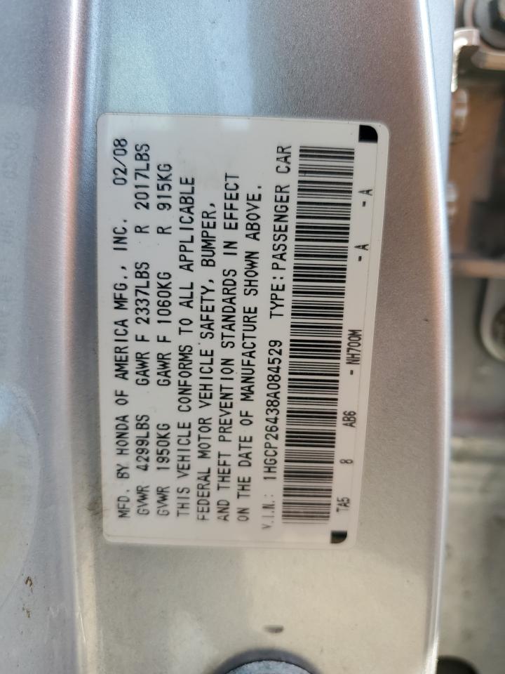 1HGCP26438A084529 2008 Honda Accord Lxp