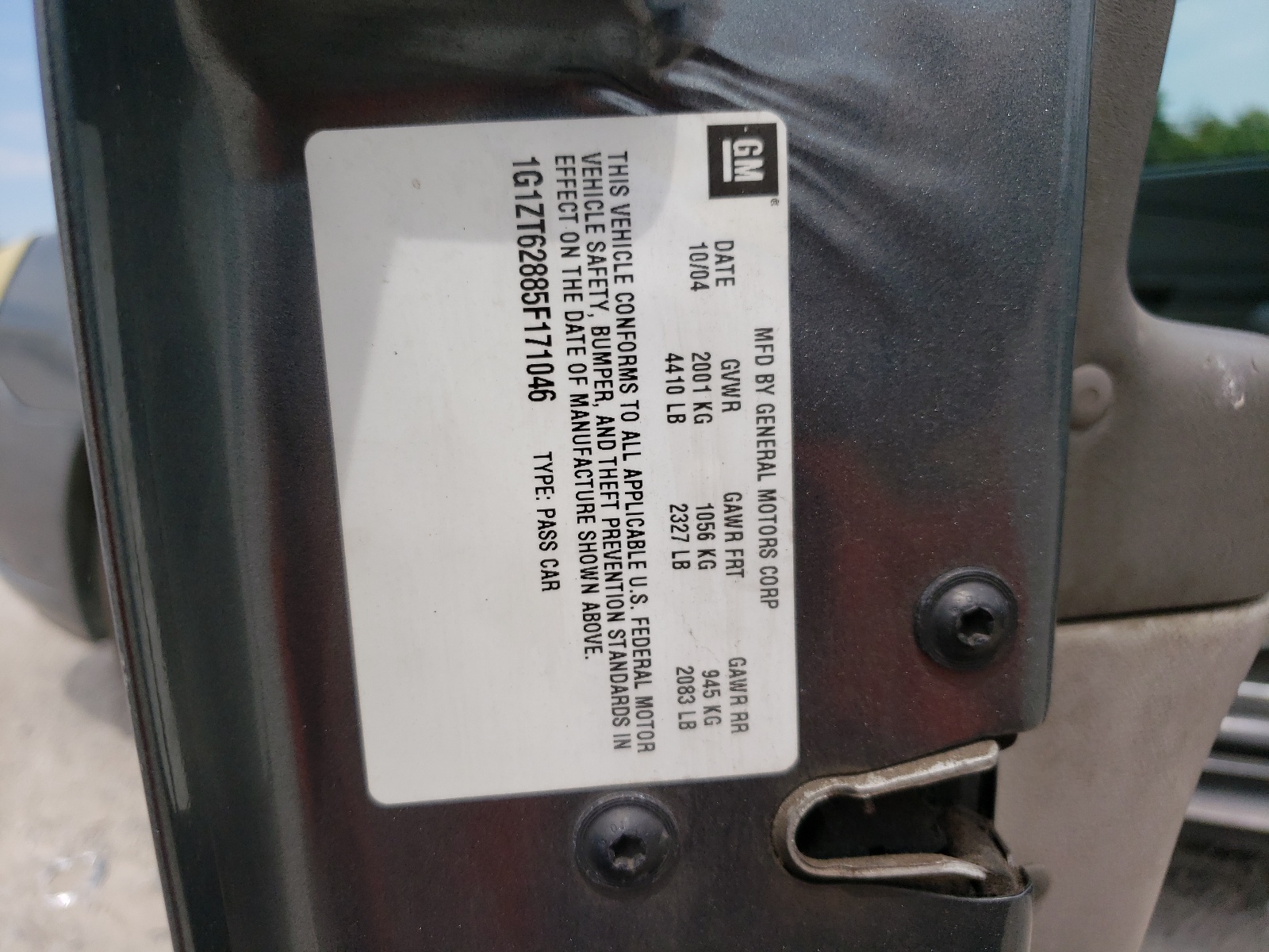 1G1ZT62885F171046 2005 Chevrolet Malibu Maxx Ls