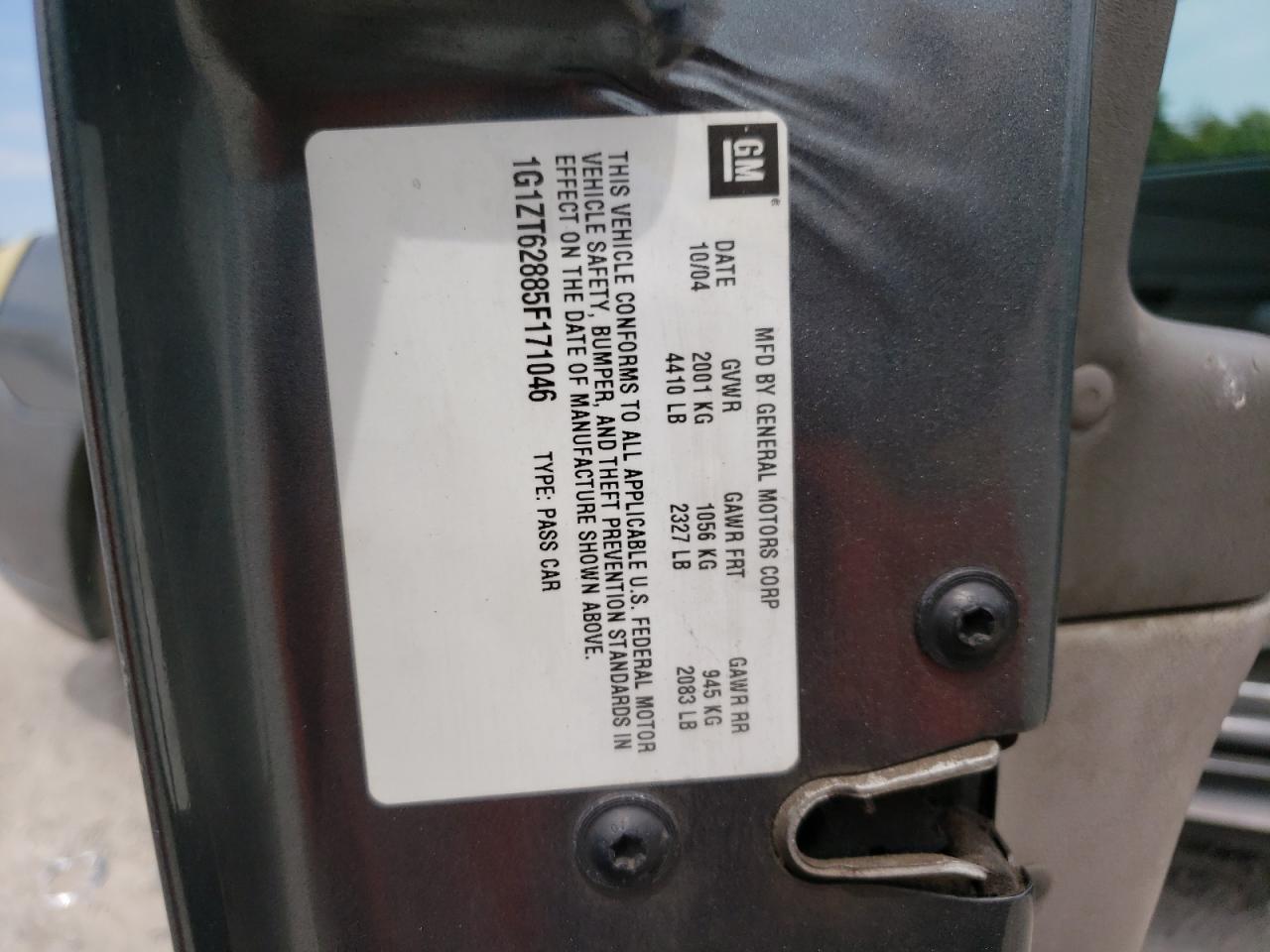 2005 Chevrolet Malibu Maxx Ls VIN: 1G1ZT62885F171046 Lot: 66782784