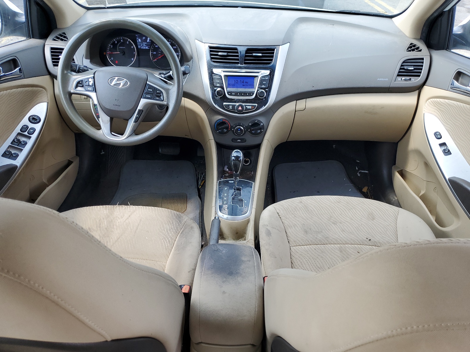 KMHCU4AE1EU617194 2014 Hyundai Accent Gls