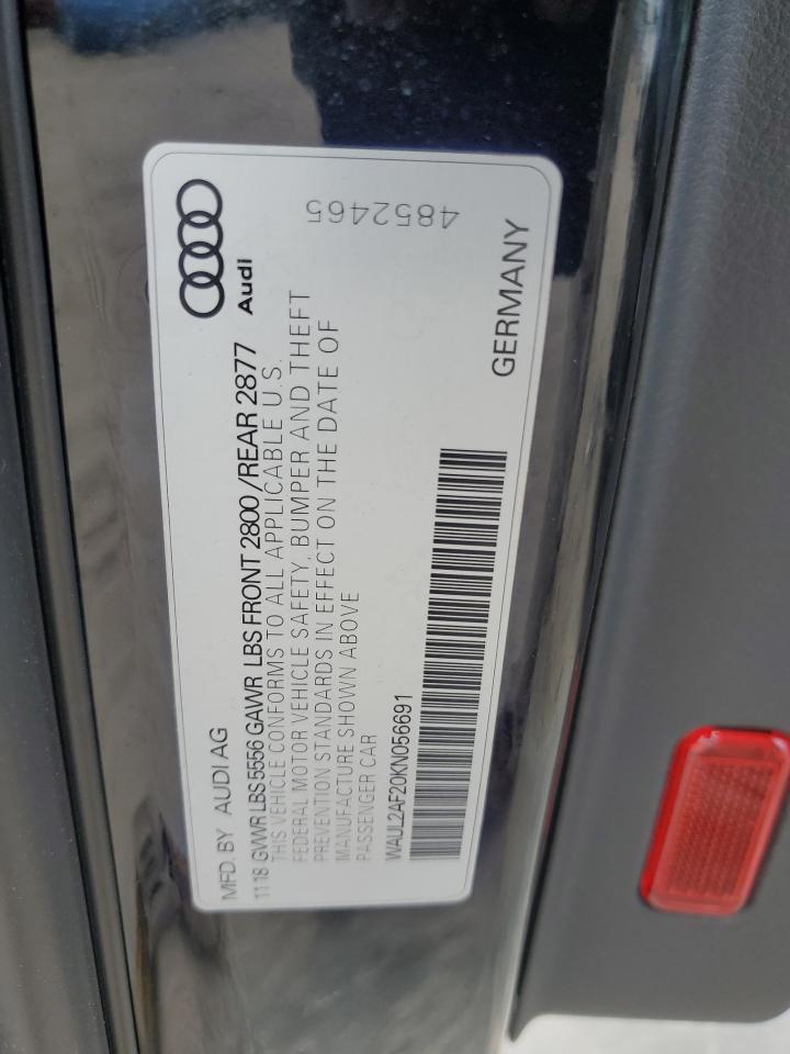 WAUL2AF20KN056691 2019 Audi A6 Premium Plus