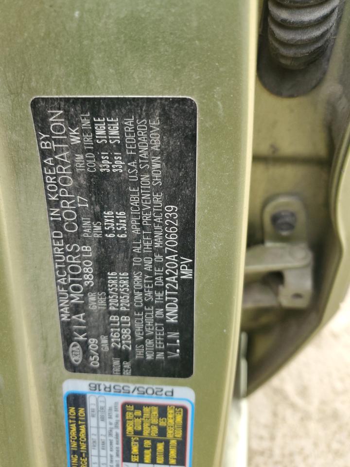 2010 Kia Soul + VIN: KNDJT2A20A7066239 Lot: 67564494