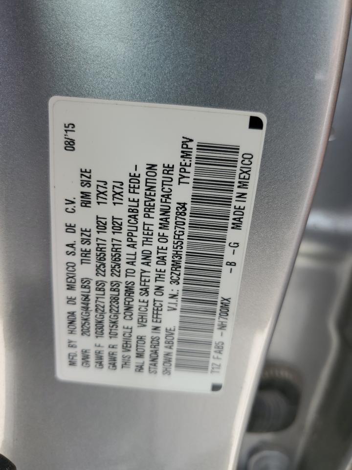 2015 Honda Cr-V Ex VIN: 3CZRM3H55FG707834 Lot: 66533124