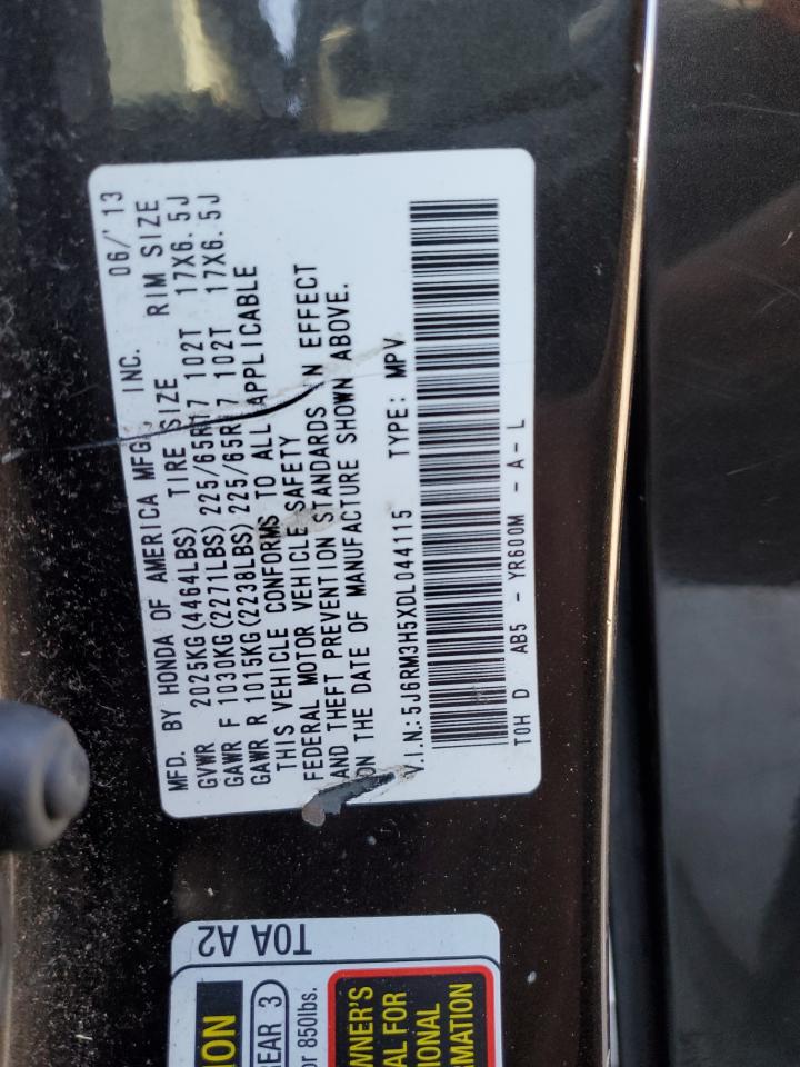 2013 Honda Cr-V Ex VIN: 5J6RM3H5XDL044115 Lot: 68537504