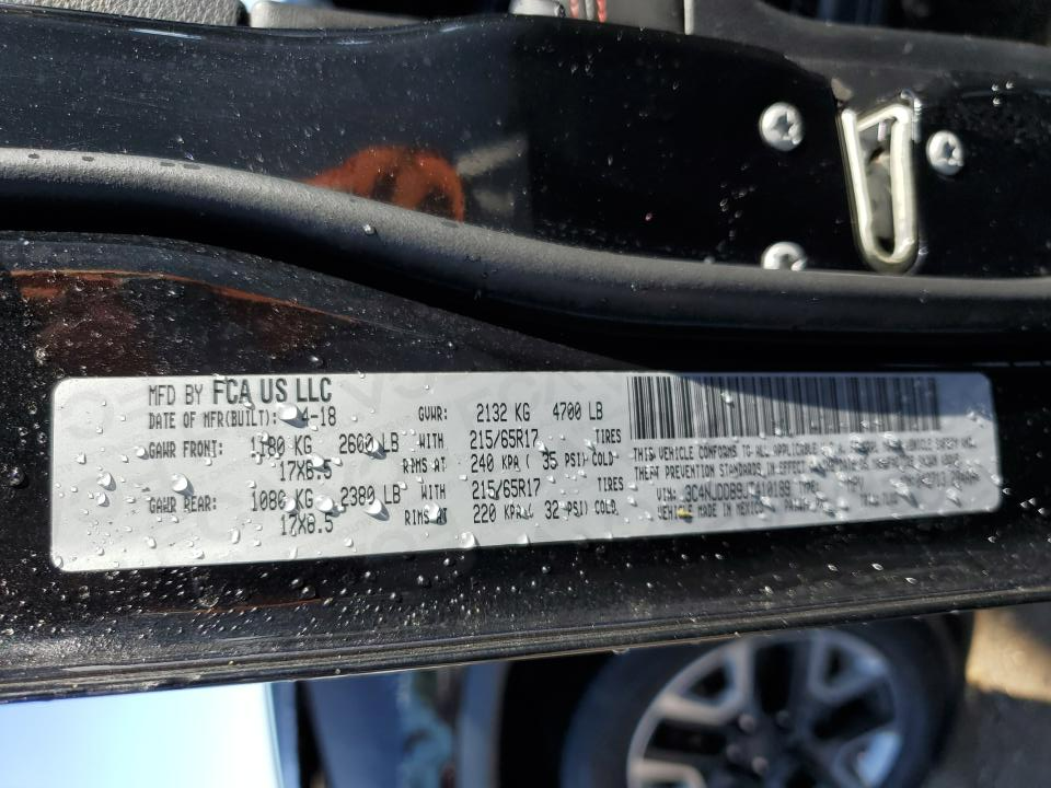 3C4NJDDB9JT410189 2018 Jeep Compass Trailhawk