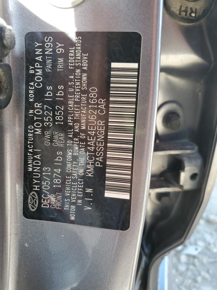 2014 Hyundai Accent Gls VIN: KMHCT4AE4EU621680 Lot: 65862064