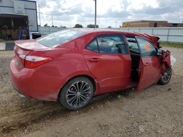  TOYOTA COROLLA 2016 Czerwony