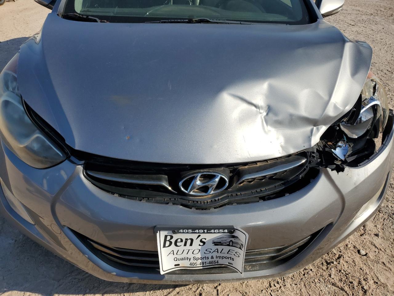 KMHDH4AE9CU267075 2012 Hyundai Elantra Gls