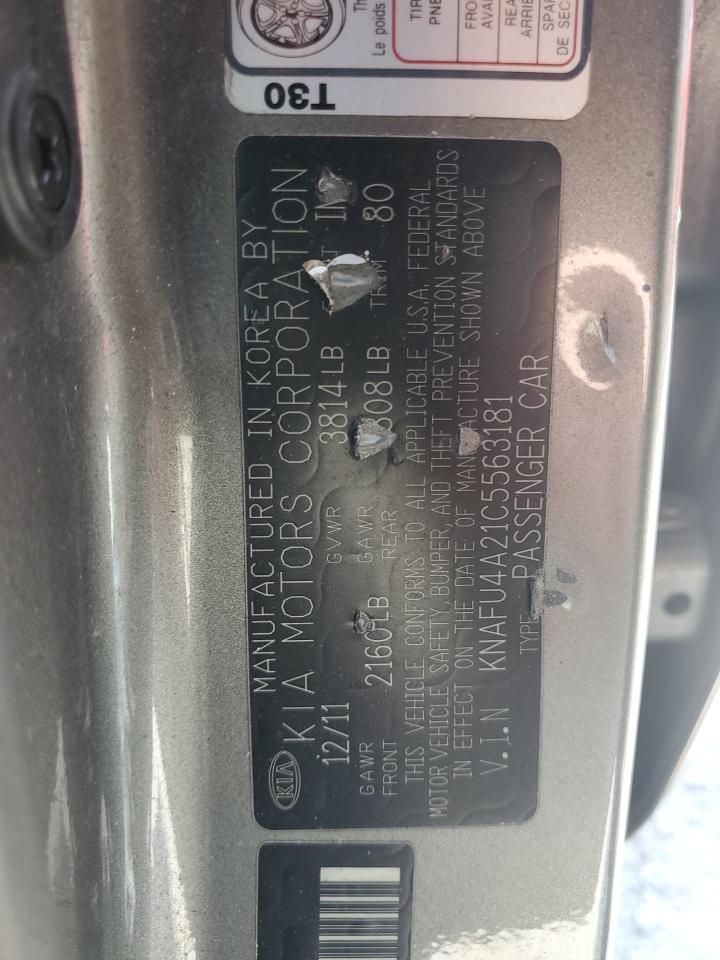 2012 Kia Forte Ex VIN: KNAFU4A21C5563181 Lot: 66946124