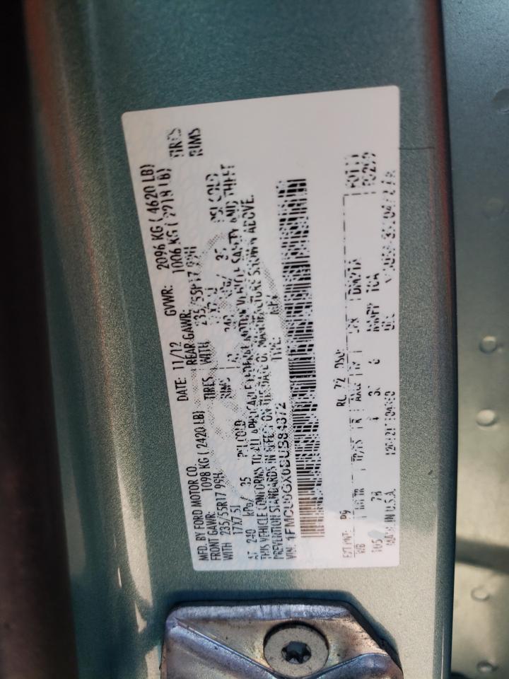 2013 Ford Escape Se VIN: 1FMCU0GX0DUB84872 Lot: 67097644