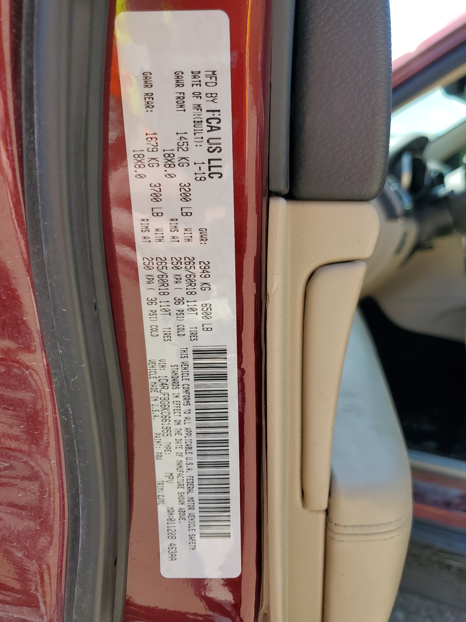 1C4RJFBG6KC661955 2019 Jeep Grand Cherokee Limited 1C4RJFBG6KC661955 2019 Jeep Grand Cherokee Limited