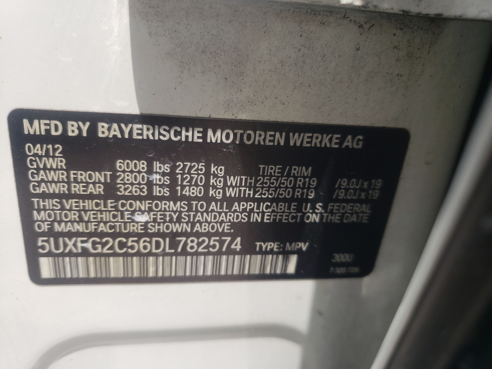 5UXFG2C56DL782574 2013 BMW X6 xDrive35I