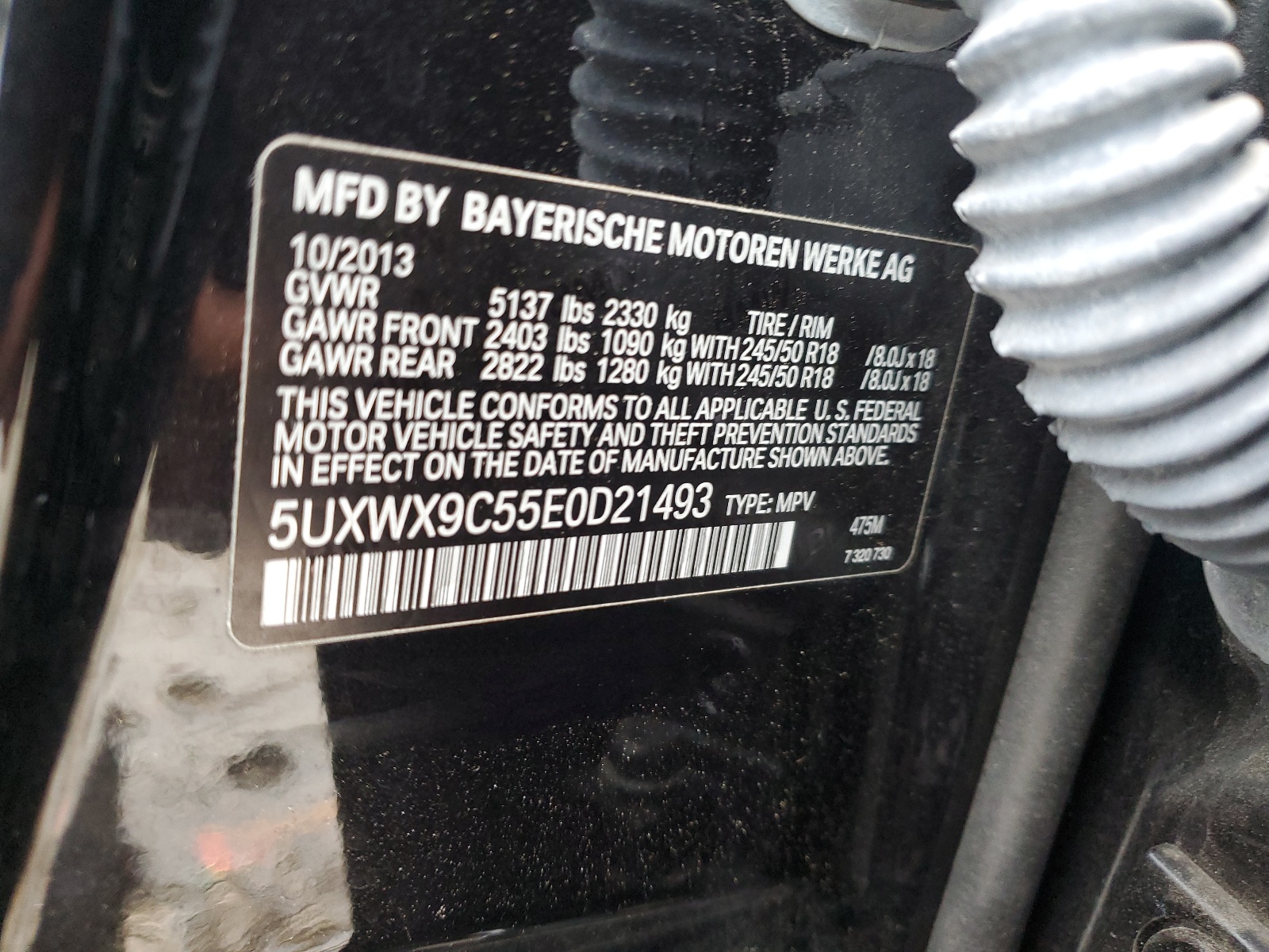5UXWX9C55E0D21493 2014 BMW X3 xDrive28I