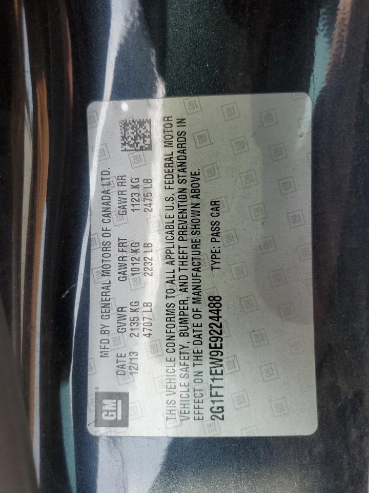 2014 Chevrolet Camaro 2Ss VIN: 2G1FT1EW9E9224488 Lot: 65012454