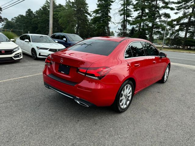  MERCEDES-BENZ A-CLASS 2019 Червоний