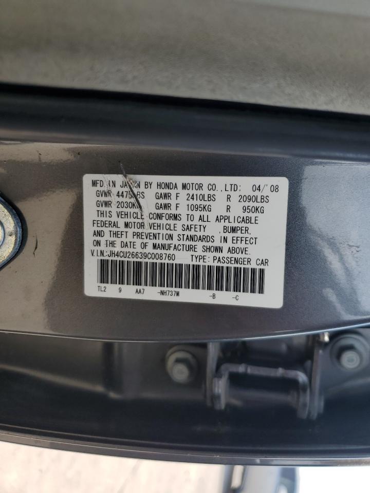 JH4CU26639C008760 2009 Acura Tsx