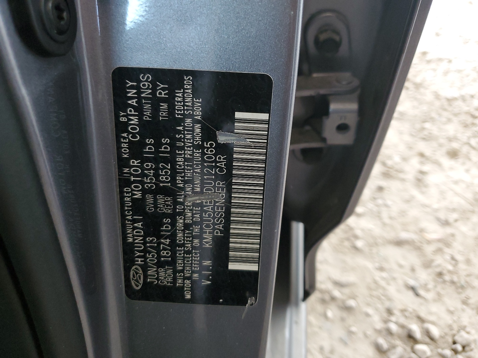 KMHCU5AE2DU121065 2013 Hyundai Accent Gls