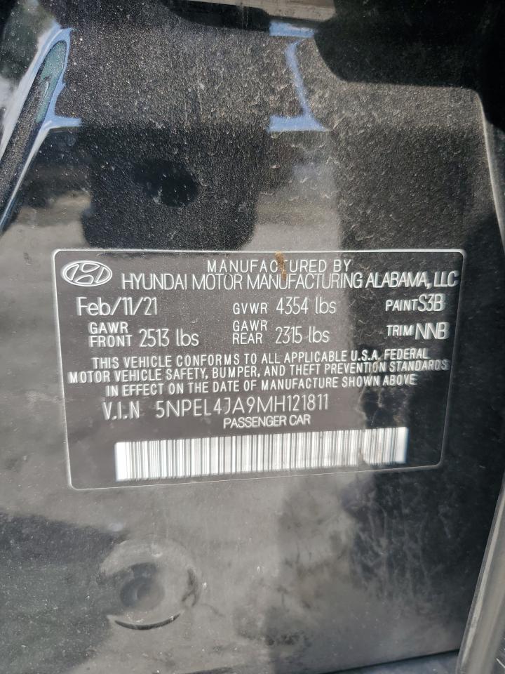 2021 Hyundai Sonata Sel VIN: 5NPEL4JA9MH121811 Lot: 68499774