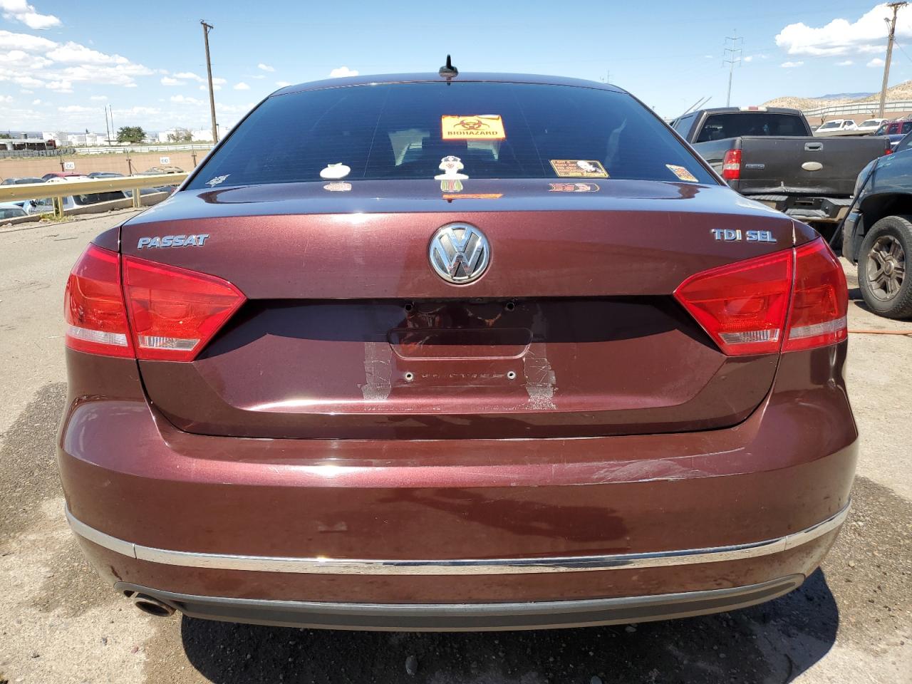 2013 Volkswagen Passat Sel VIN: 1VWCN7A38DC110800 Lot: 67582564