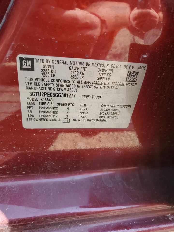 3GTU2PEC5GG301277 2016 GMC Sierra K1500 Denali