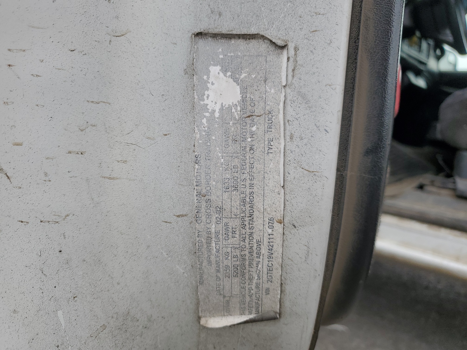 2GTEC19V421111076 2002 GMC New Sierra C1500