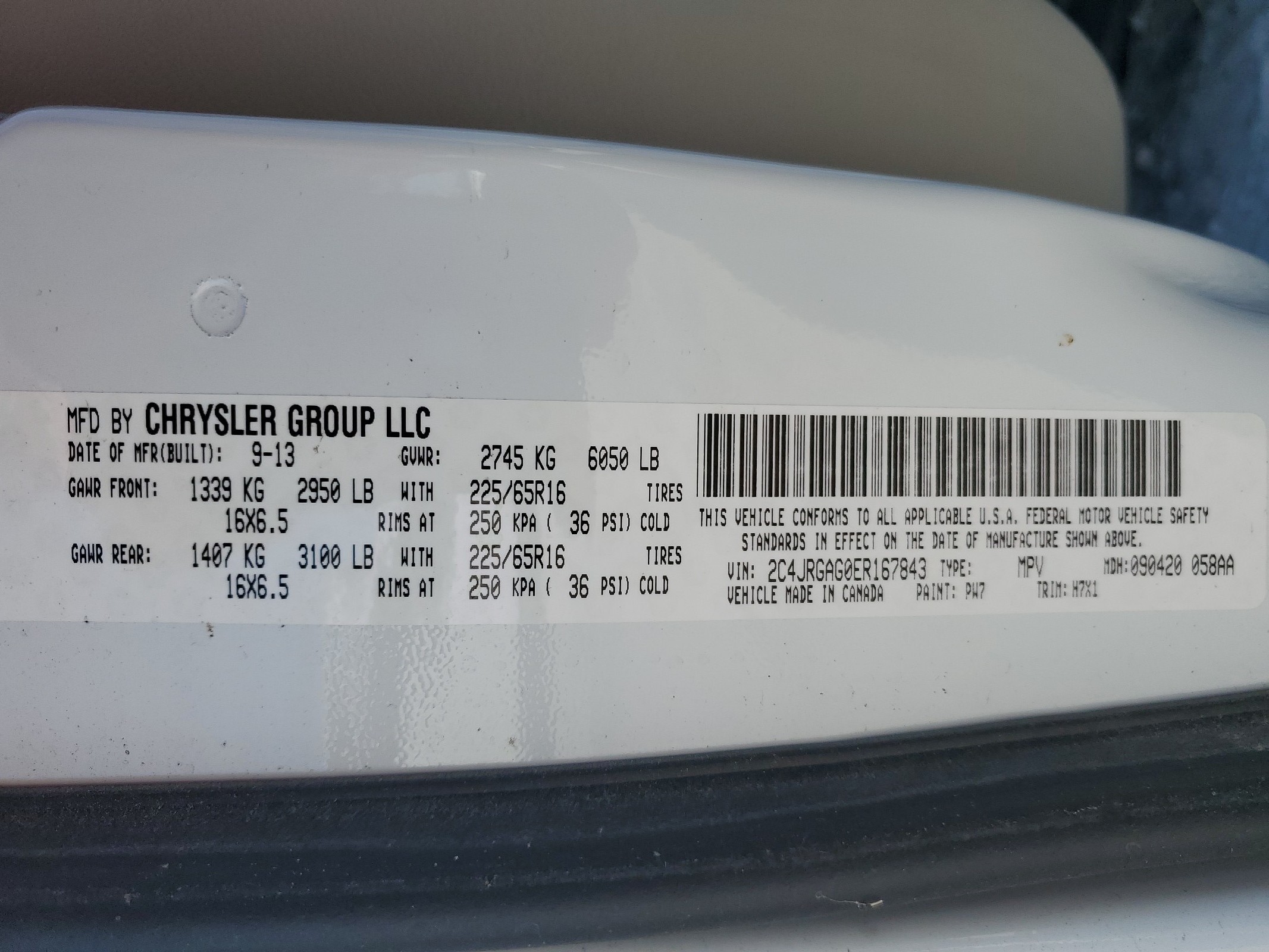 2C4JRGAG0ER167843 2014 Ram Tradesman