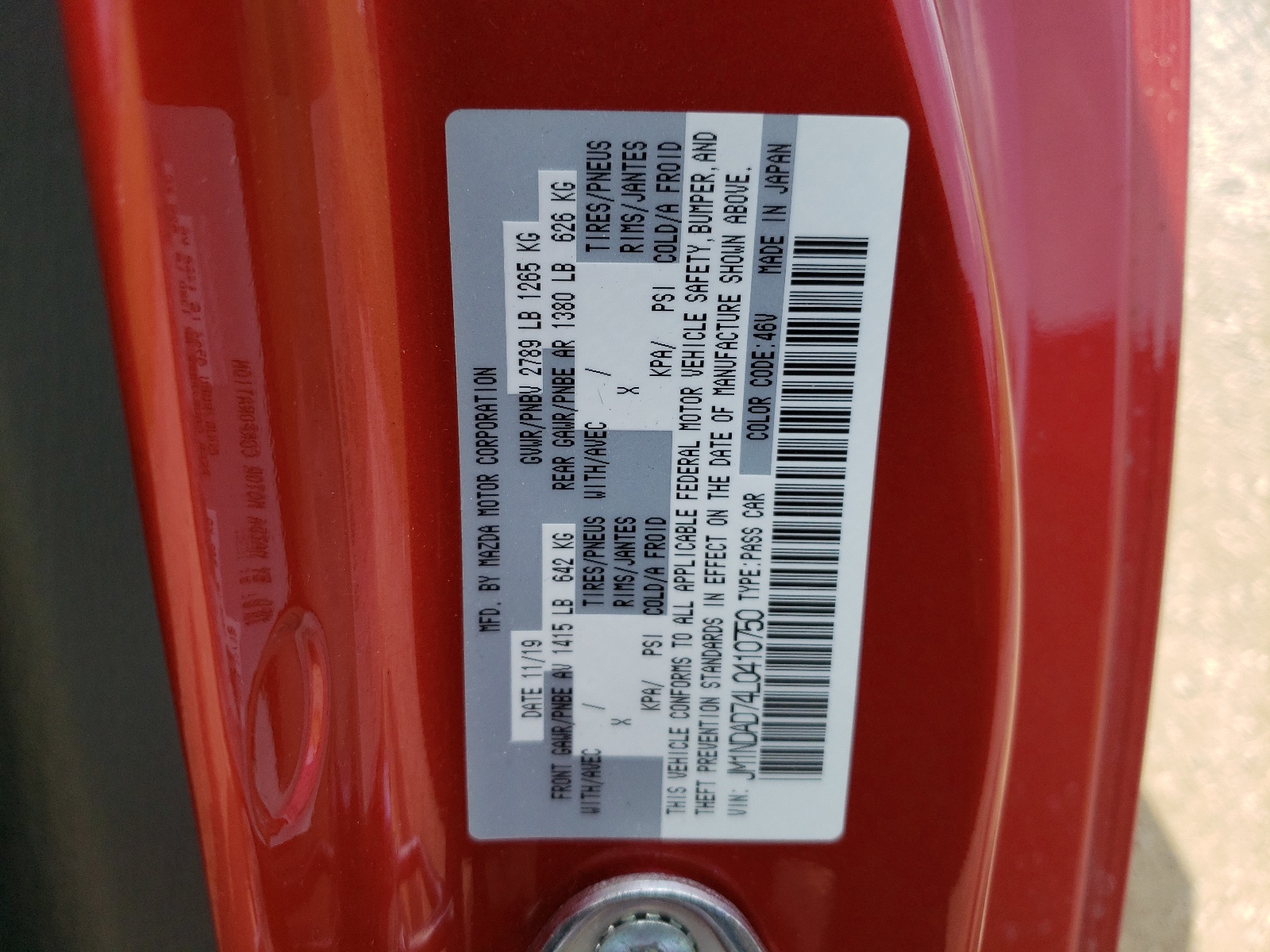 JM1NDAD74L0410750 2020 Mazda Mx-5 Miata Grand Touring