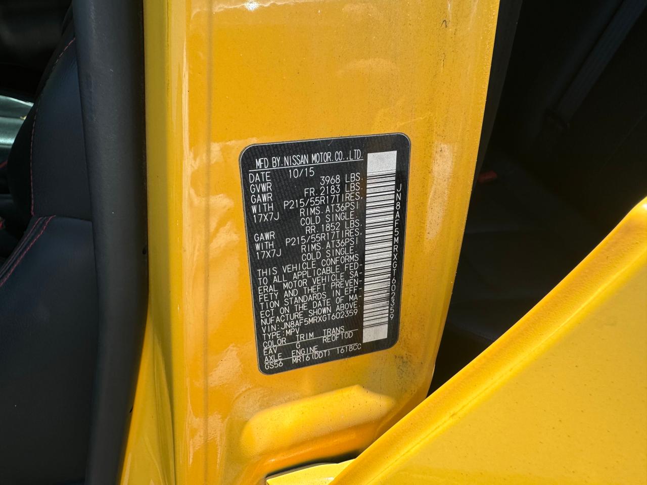 2016 Nissan Juke S VIN: JN8AF5MRXGT602359 Lot: 67635584