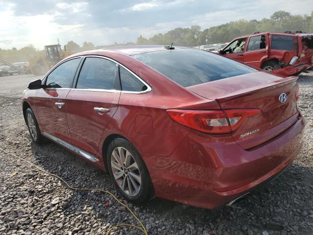  HYUNDAI SONATA 2016 Czerwony