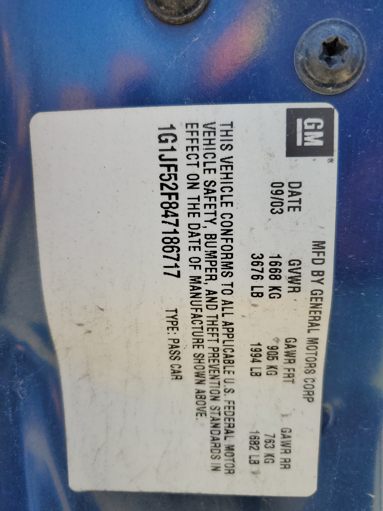 1G1JF52F847186717 2004 Chevrolet Cavalier Ls