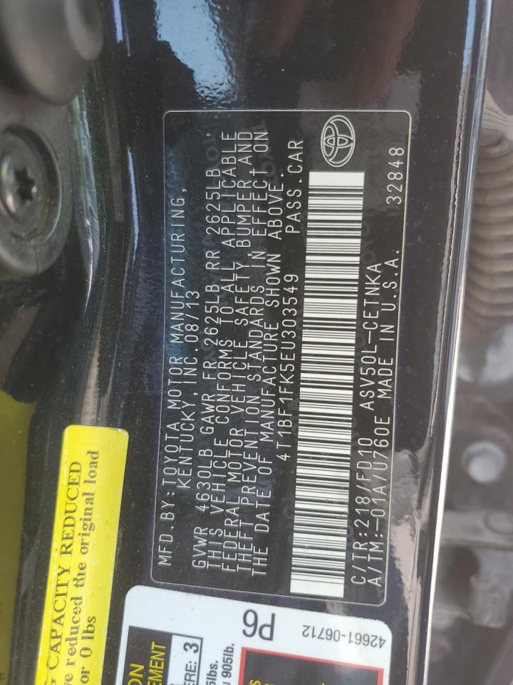 4T1BF1FK5EU303549 2014 Toyota Camry L