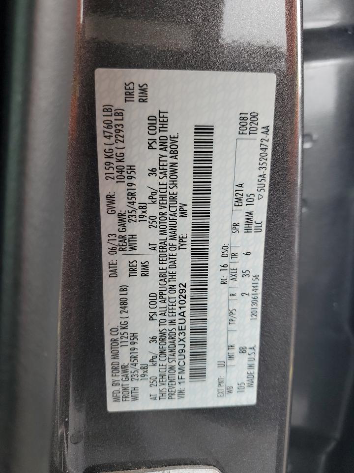 2014 Ford Escape Titanium VIN: 1FMCU9JX3EUA10292 Lot: 66403794