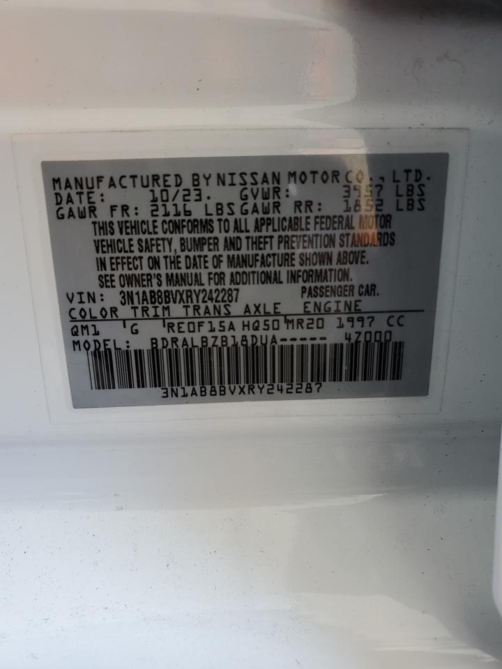 3N1AB8BVXRY242287 2024 Nissan Sentra S