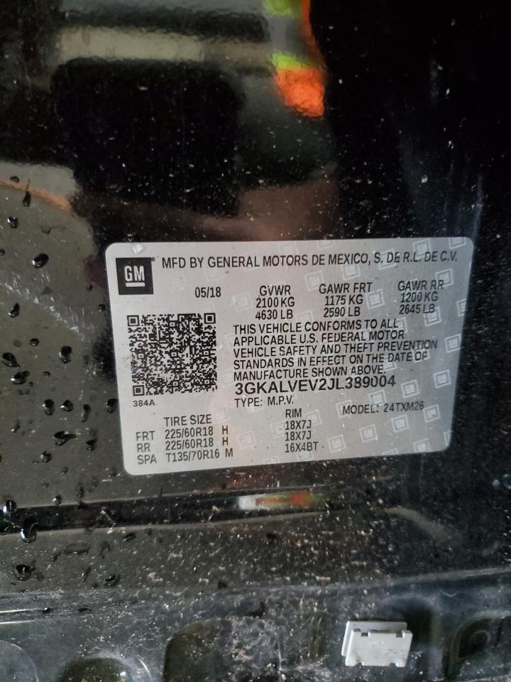 2018 GMC Terrain Slt VIN: 3GKALVEV2JL389004 Lot: 66293314