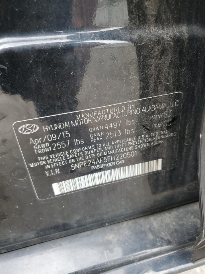 5NPE24AF5FH220501 2015 Hyundai Sonata Se